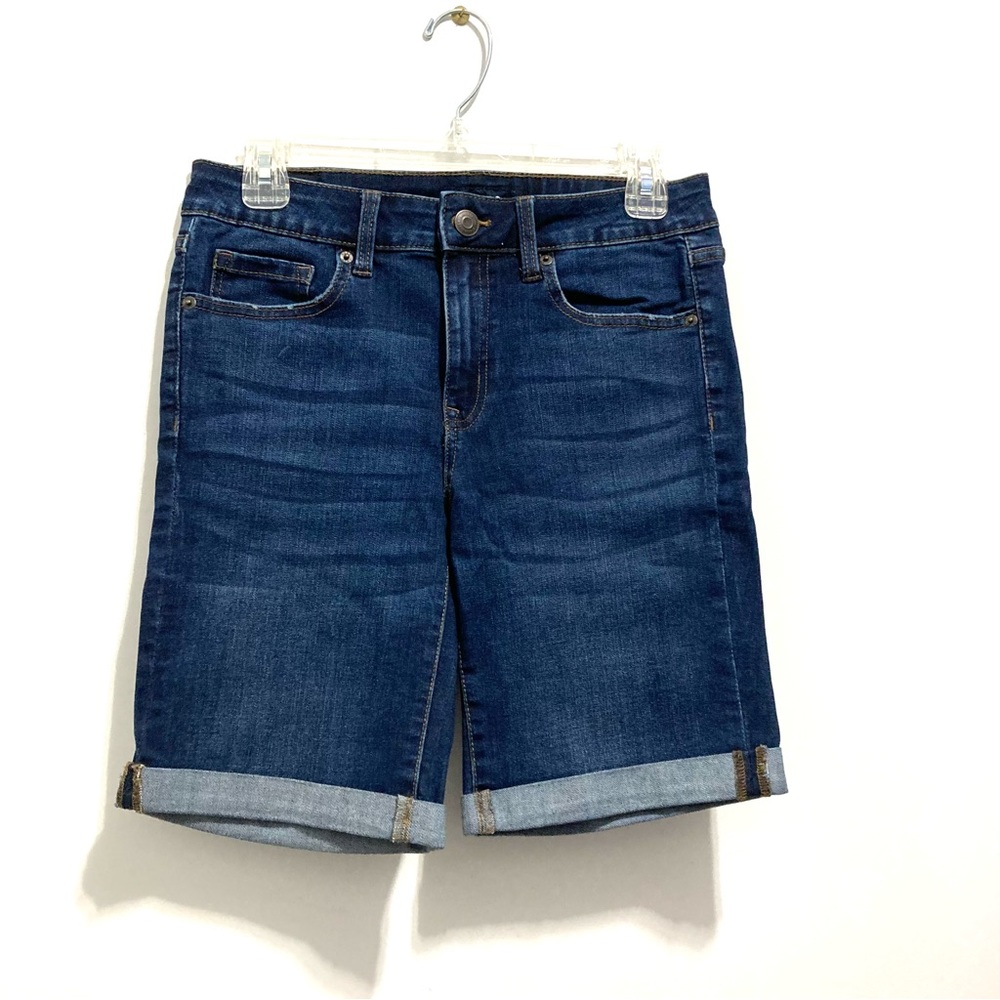 Aeropostale Women’s AERO 9” Blue Bermuda Jean Shorts Denim Jorts